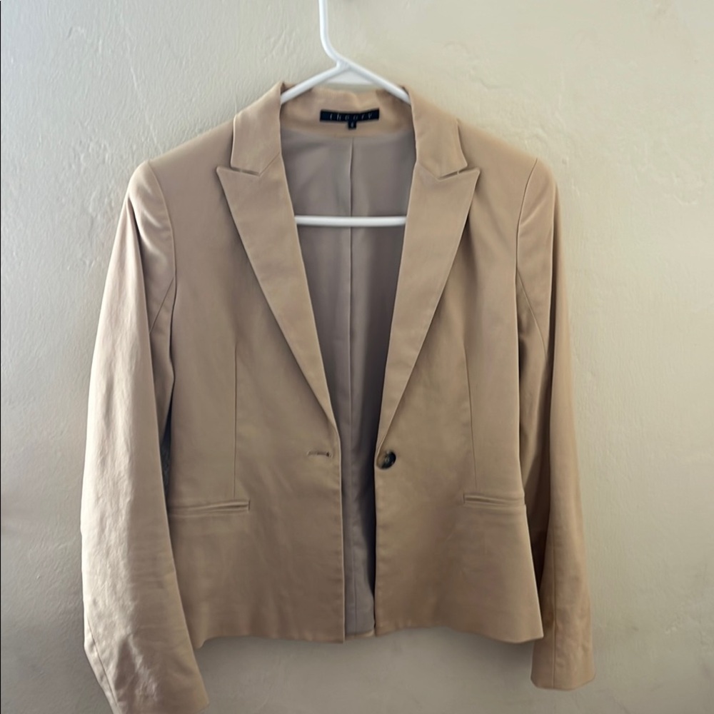 Theory Size 6 Tan Women's Blazer